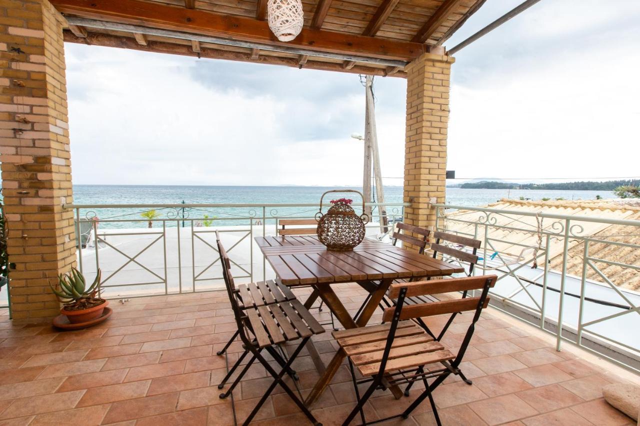 Seaview Stone Apartment In Ipsos Beach Eksteriør billede